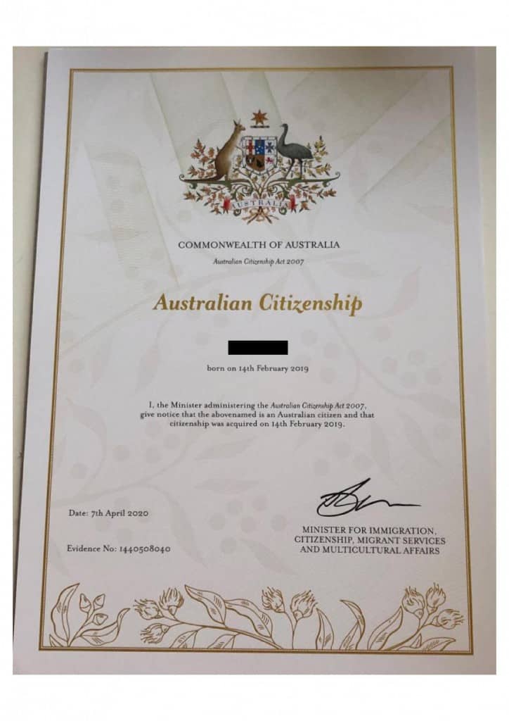 Australian citizenship